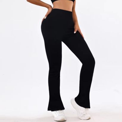 black stretch dancing leggings tracksuit supplier
