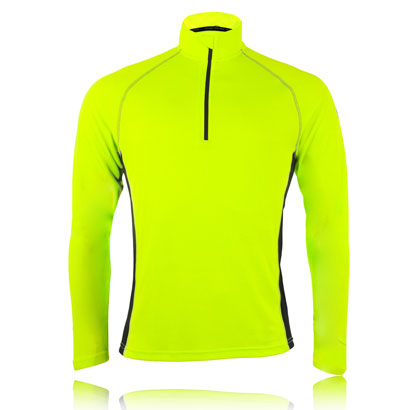 Wholesale Neon Green Zipped Full Sleeved Running Tees USA, Canada