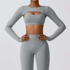 OEM Custom Logo Woman Fitness Yoga Wear Workout Crop Top Seamless